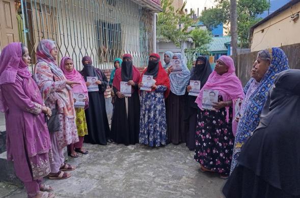 সিলেট-১ : ধানের শীষের প্রচারণায় বিএনপি নেত্রী সামিয়া চৌধুরী