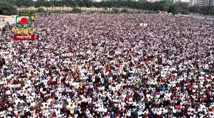 লাখো জনতার অংশগ্রহণে হাদির জানাজা অনুষ্ঠিত