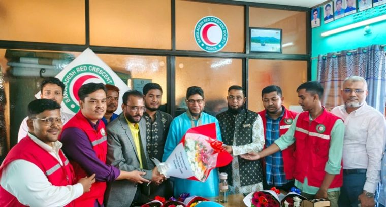 রেড ক্রিসেন্ট সিলেট ইউনিটকে আধুনিকায়নের প্রতিশ্রুতি নিয়ে যাত্রা শুরু করলো নবনির্বাচিত কমিটি