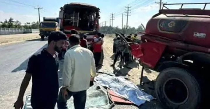 হবিগঞ্জে বাস–তেলবাহী ট্রাক মুখোমুখি সংঘর্ষে নিহত ১, আহত ২০