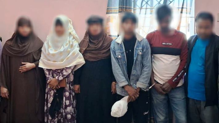 সিলেটে হোটেল রুম থেকে ৬ নারী-পুরুষ আটক, হোটেল সিলগালা