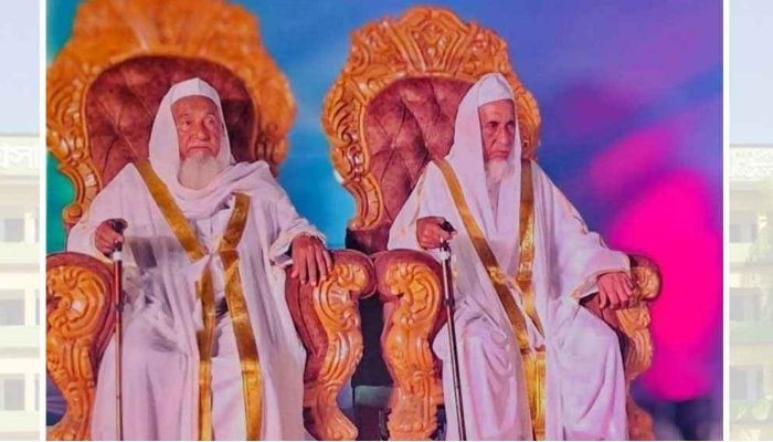 সিলেটে একই প্রতিষ্ঠানে টানা ৫০ বছর শিক্ষকতা, দুই প্রবীণ আলেমকে সম্মাননা