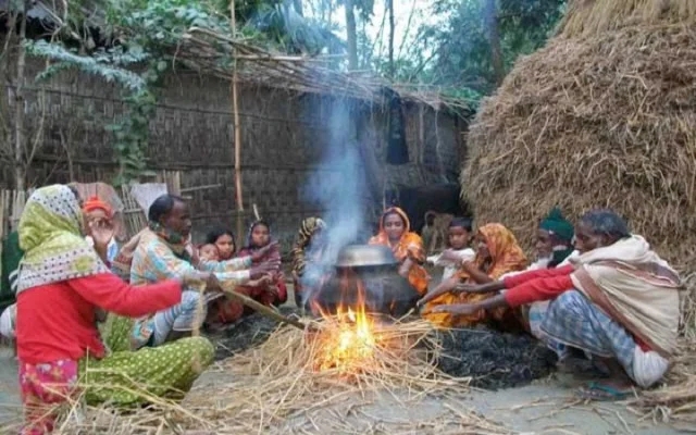 তীব্র শীতে নবীগঞ্জে ছিন্নমুল মানুষের দুর্ভোগ চরমে
