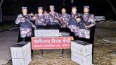 মৌলভীবাজারে বিপুল পরিমাণ ভারতীয় সিগারেট জব্দ