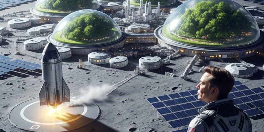 চাঁদে শহর গড়ার পরিকল্পনা ইলন মাস্কের