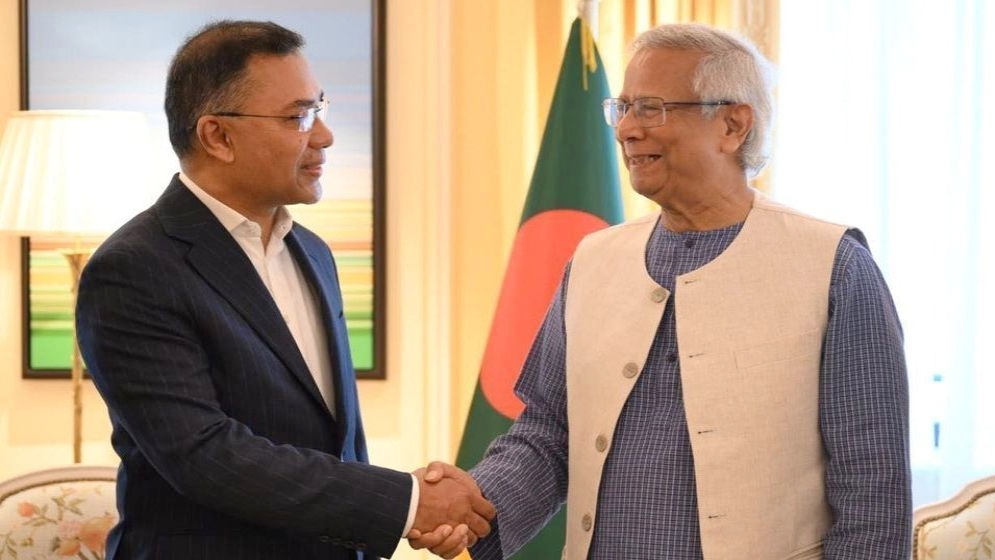 তারেক রহমানকে প্রধান উপদেষ্টার অভিনন্দন