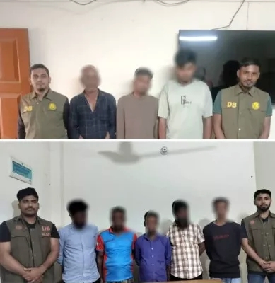 সিলেটে গোয়েন্দা পুলিশের অভিযানে ৮ জুয়াড়ি আটক