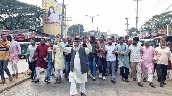 টুকেরবাজারে দাঁড়িপাল্লার সমর্থনে গণসংযোগ