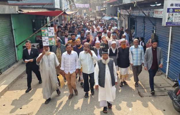 শিবগঞ্জ ও সোনারপাড়ায় দাঁড়িপাল্লার সমর্থনে গণসংযোগ