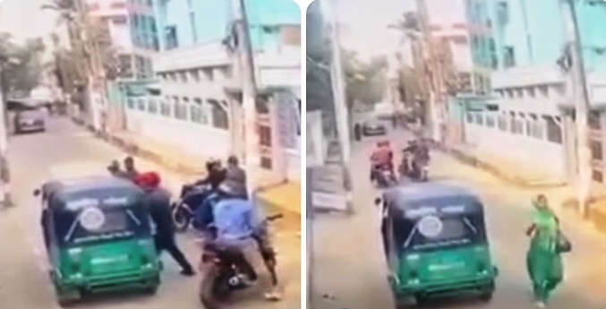 সিলেটে দিনদুপুরে অটোরিকশা আটকে নারীর টাকা ছিনতাই