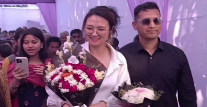 মৌলভীবাজারে বিয়ের জন্য এলেন চীনা তরুণী