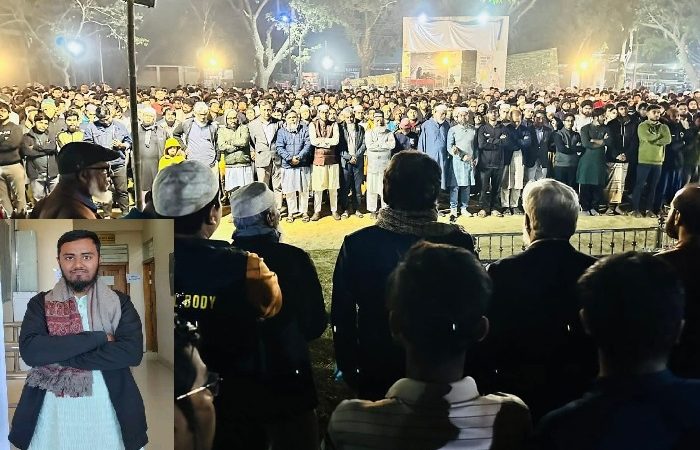 শাবিপ্রবি ক্যাম্পাসে মুসআবের জানাযা, চোখের জলে শেষ বিদায়