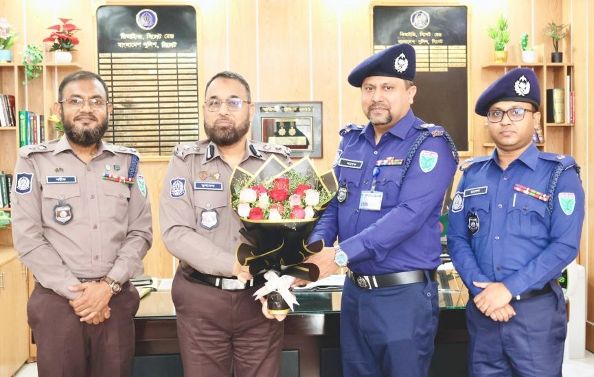 সিলেটে পুলিশ সুপার যাবের সাদেকের যোগদান