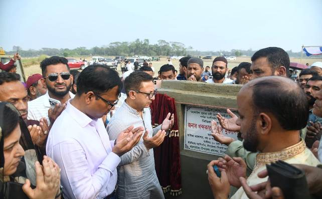 সিলেটে ৬ কিলোমিটার দৈর্ঘ্য খাল খনন প্রকল্পের ভিত্তিপ্রস্তর স্থাপন
