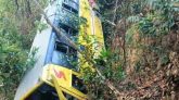 বান্দরবানে পর্যটকদের নিয়ে খাদে পড়ে গেল বাস, আহত ২০