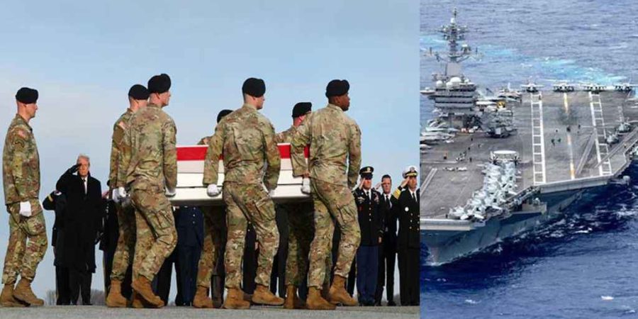 ৬৫০ মার্কিন সেনা হতাহত, পালিয়েছে মার্কিন রণতরী : আইআরজিসি