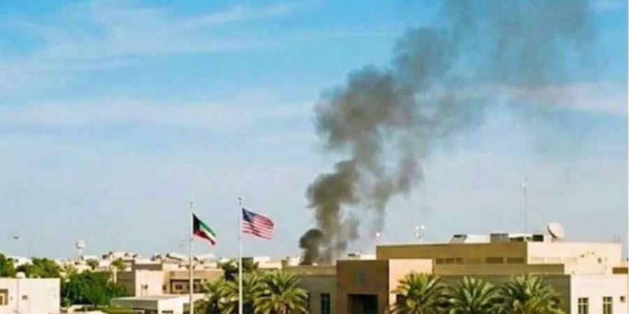 কুয়েতের মার্কিন দূতাবাসে আঘাত হানলো ইরানের মিসাইল