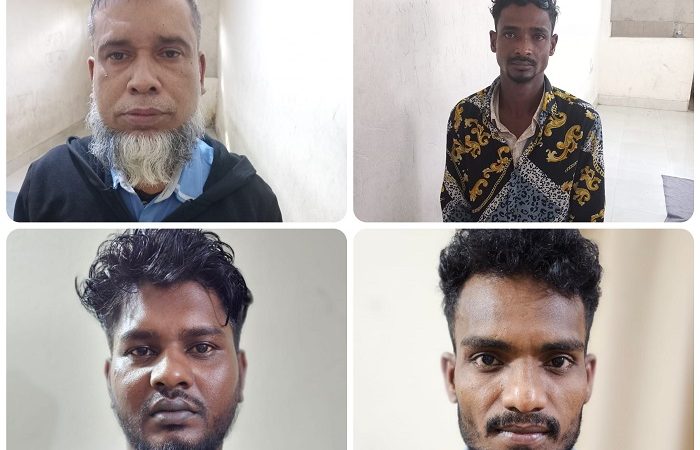 সিলেটে অটোরিকশা যাত্রী নারীকে অজ্ঞান করে স্বর্ণালঙ্কার চুরি, গ্রেপ্তার ৪