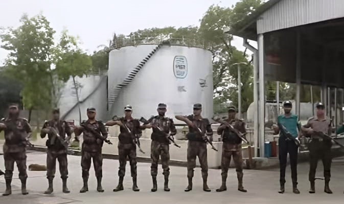 সিলেটে জ্বালানী তেলের ডিপোর নিরাপত্তায় বিজিবি মোতায়েন
