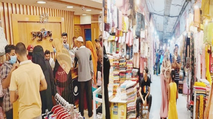 সিলেটে জমে উঠেছে ঈদের কেনাকাটা, বাড়ছে ভিড় ও যানজট