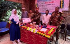 নানিয়ারচর সেনা জোন কর্তৃক শিক্ষার্থীদের বিদায়ী সংবর্ধনা ও শিক্ষা সামগ্রী বিতরণ