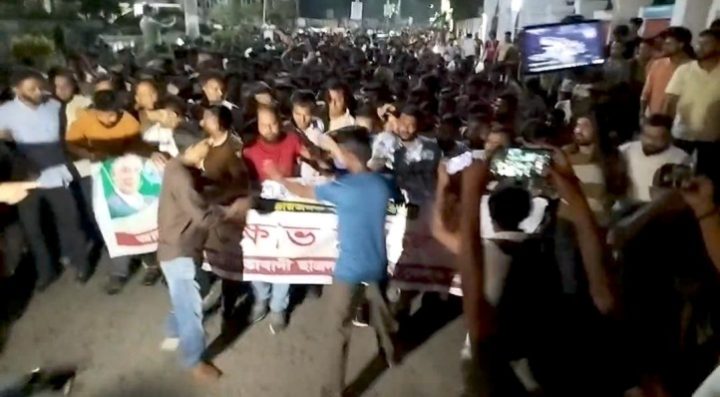সিলেটে ছাত্রদলের বিক্ষোভ মিছিল