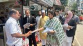 সিলেটে ১১ দলীয় ঐক্য’র লিফলেট বিতরণ