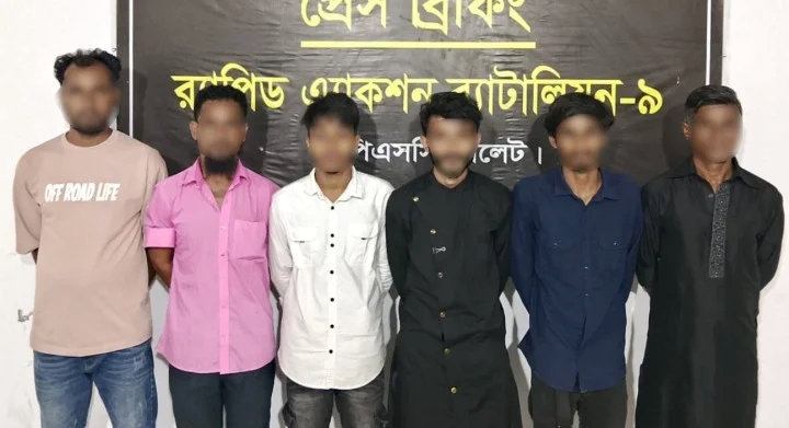 সিলেটে অনলাইন জুয়া চক্রের ৬ সদস্য আটক