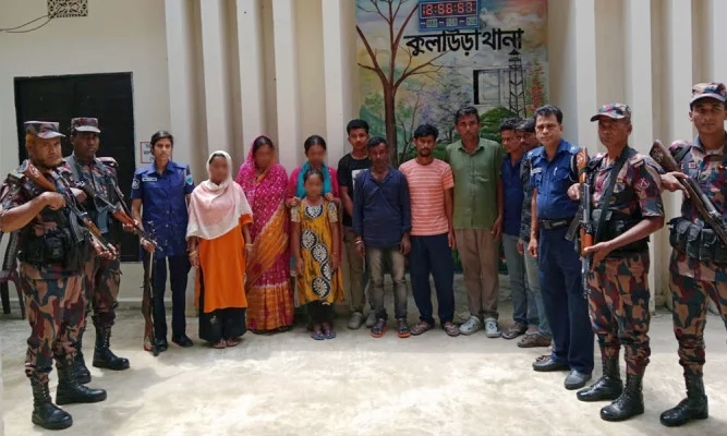 মৌলভীবাজার সীমান্তে ১০ জনকে পুশইন