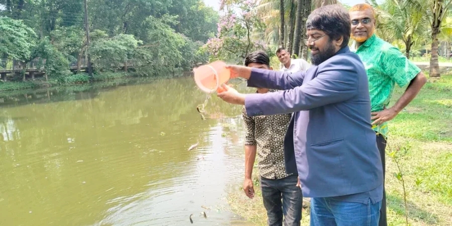 শাবির লেকে ৫ হাজার মাছের পোনা অবমুক্ত