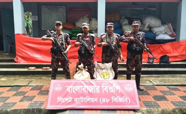 সিলেটে ১ কোটি ১৮ লাখ টাকার ভারতীয় চোরাচালানী পণ্য আটক