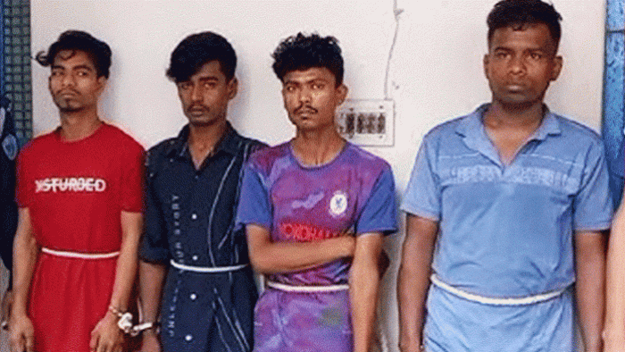 স্বামীর কাছ থেকে স্ত্রীকে ছিনিয়ে দলবদ্ধ ধর্ষণ, গ্রেপ্তার ৪
