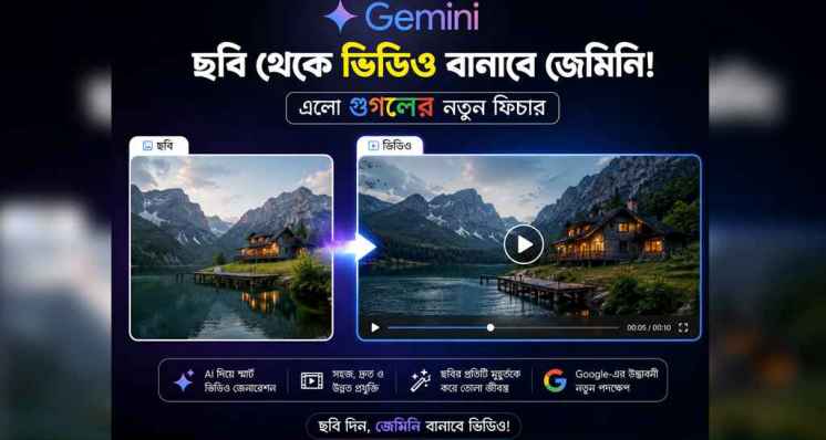 ছবি থেকে ভিডিও বানাবে জেমিনি, এলো গুগলের নতুন ফিচার