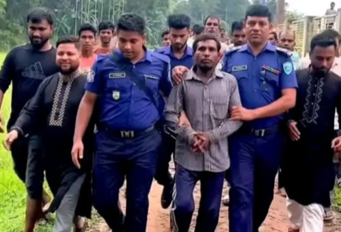 মৌলভীবাজারে স্ত্রীকে গলা কেটে হত্যার অভিযোগ, থানায় আত্মসমর্পণ স্বামীর