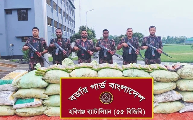 হবিগঞ্জে বালুবোঝাই ট্রাক থেকে ভারতীয় ফুসকা জব্দ