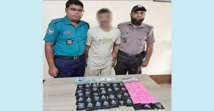 সিলেটে ৯ হাজার ৪০০ পিস ইয়াবাসহ মাদক ব্যবসায়ী আটক