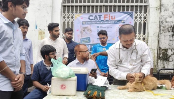 এমসি কলেজে ‘ক্যাট ফ্লু ভ্যাকসিনেশন ক্যাম্পেইন’ অনুষ্ঠিত