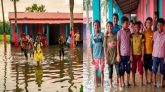 ছাতকে ১ ঘণ্টার বৃষ্টিতেই জলাবদ্ধতা, বিদ্যালয়ে পাঠদান ব্যাহত