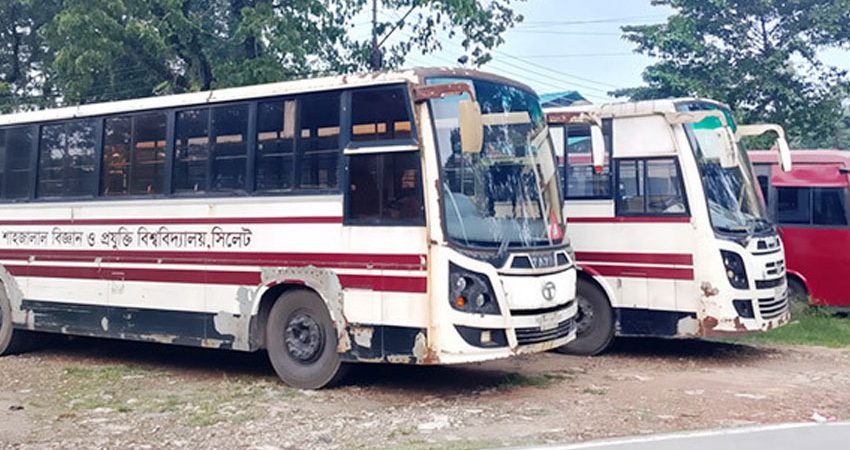 শাবির বাসের তিন ট্রিপ বন্ধ, শিক্ষার্থীদের ক্ষোভ