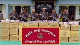 হবিগঞ্জ সীমান্তে অর্ধকোটি টাকার ভারতীয় চোরাচালানি পণ্য জব্দ
