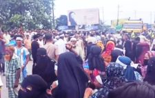 সিলেট-ঢাকা মহাসড়ক অবরোধ, দীর্ঘ যানজট