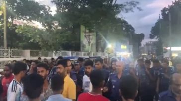 হবিগঞ্জে এনসিপি নেতাদের বহরে হামলা, সংঘর্ষে আহত অন্তত ১৫