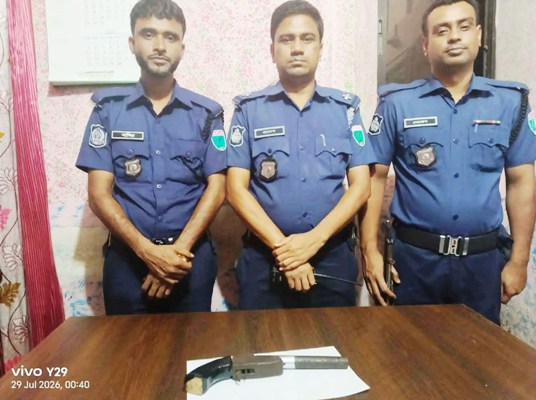 কমলগঞ্জে পুলিশের অভিযানে পাইপগান উদ্ধার, মামলা দায়ের