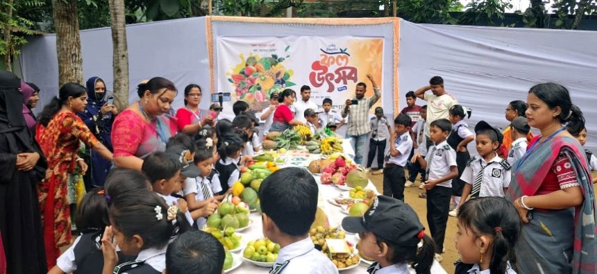 কমলগঞ্জের আম্বিয়া কেজি স্কুলে দিনব্যাপী ফল উৎসব