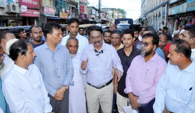 ছাতকে ২৬৬ কোটি টাকার সড়ক উন্নয়ন কাজস্থল পরিদর্শনে কলিম উদ্দিন মিলন এমপি