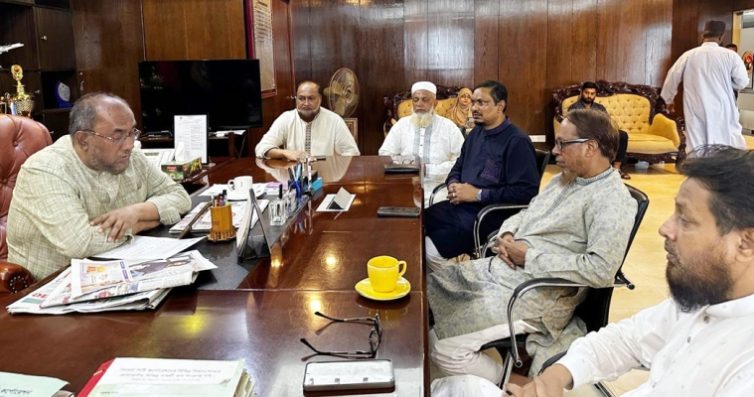 সিসিক প্রশাসকের সাথে জেলা ও মহানগর জামায়াতের মতবিনিময়
