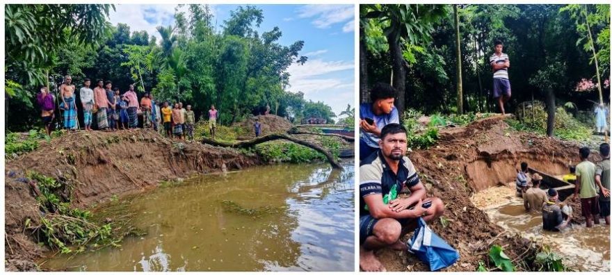 ছাতকে সংরক্ষিত বন ধ্বংস করে অবৈধ বালু উত্তোলন, বিট কর্মকতার মামলা