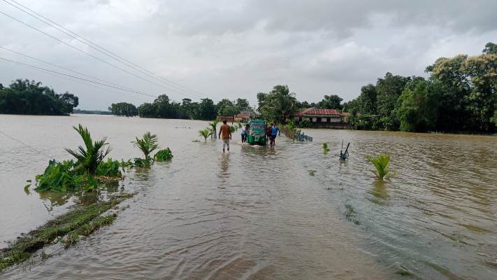 কমলগঞ্জের নিম্নাঞ্চলে বন্যার অবনতি