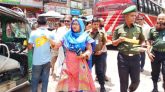 ঈশ্বরগঞ্জে ‘অকারণে হর্ন নয়, ধৈর্য্য রাখুন’ কর্মসূচির উদ্বোধন, স্টিকার বিতরণ