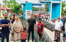 ঈশ্বরগঞ্জে ৬০০ মিটার নিষিদ্ধ চায়না দুয়ারি জাল জব্দ
